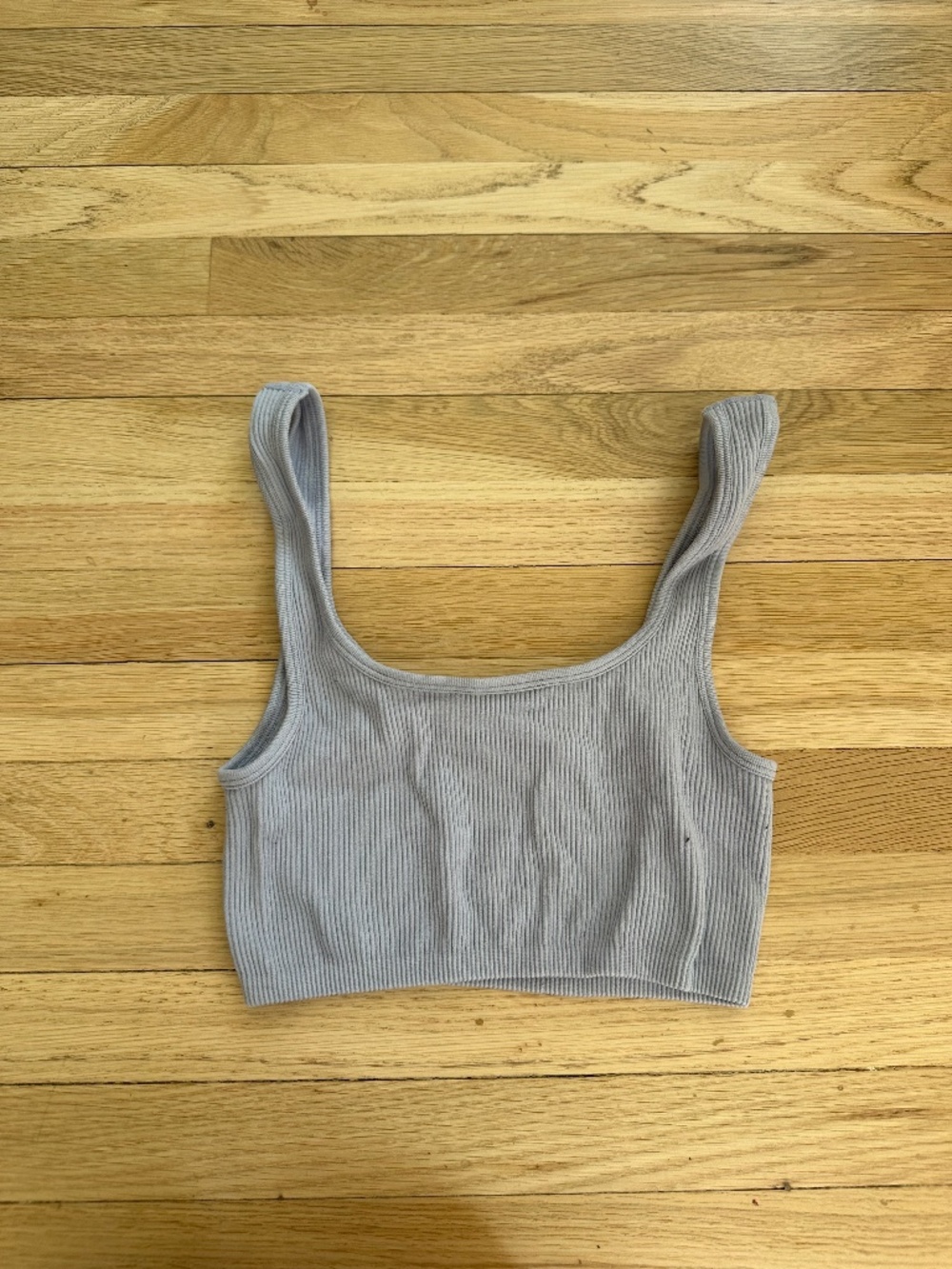 Zara periwinkle blue purple crop top tank